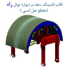 www.Iranformwork | Mold of lining ceiling and wall of road tunnel (horse hoof-like section)